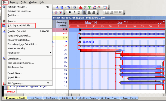 Oracle Primavera Risk Analysis Part II - Primavera Tips & Tricks: Tip ...