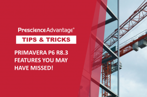 PRIMAVERA P6 R8.3 FEATURES YOU MAY HAVE MISSED! – PRIMAVERA TIPS AND TRICKS