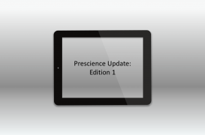 prescience update edition 1